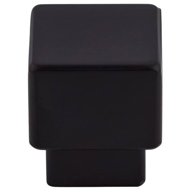 1" Sanctuary Tapered Square Knob, Flat Black