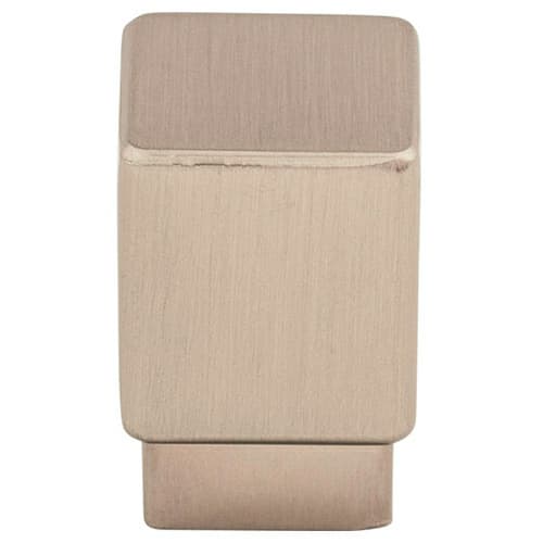 1" Sanctuary Tapered Square Knob, Polished Nickel