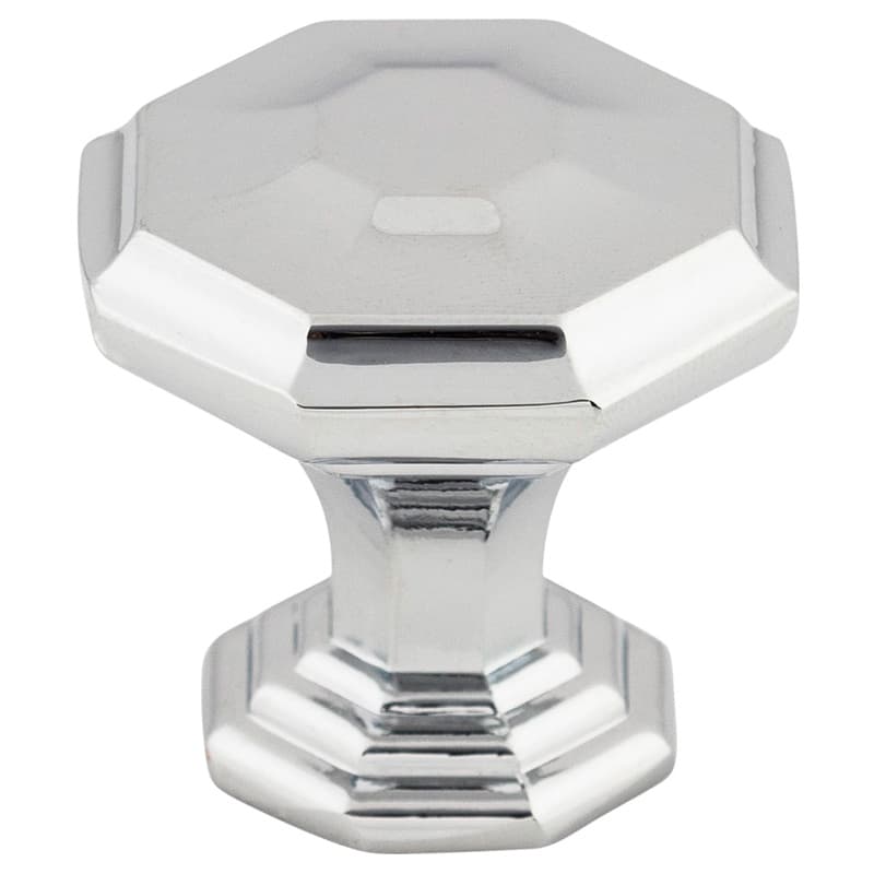 1-1/8" Chareau Chalet Knob, Polished Chrome