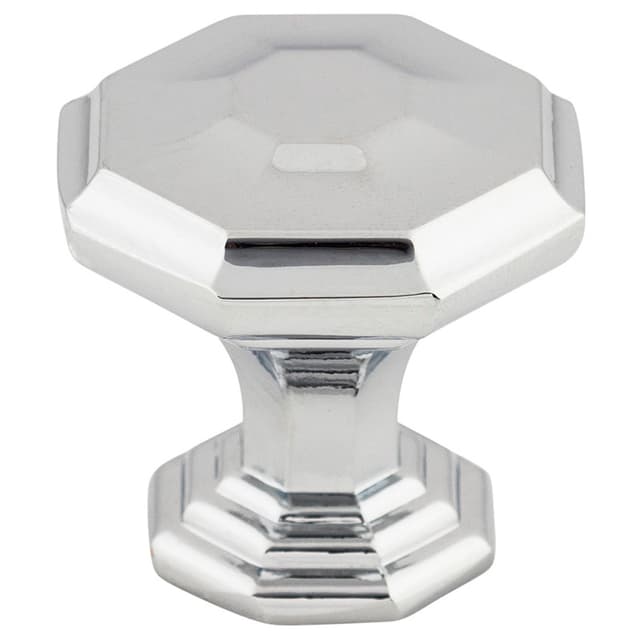 1-1/8" Chareau Chalet Knob, Polished Chrome