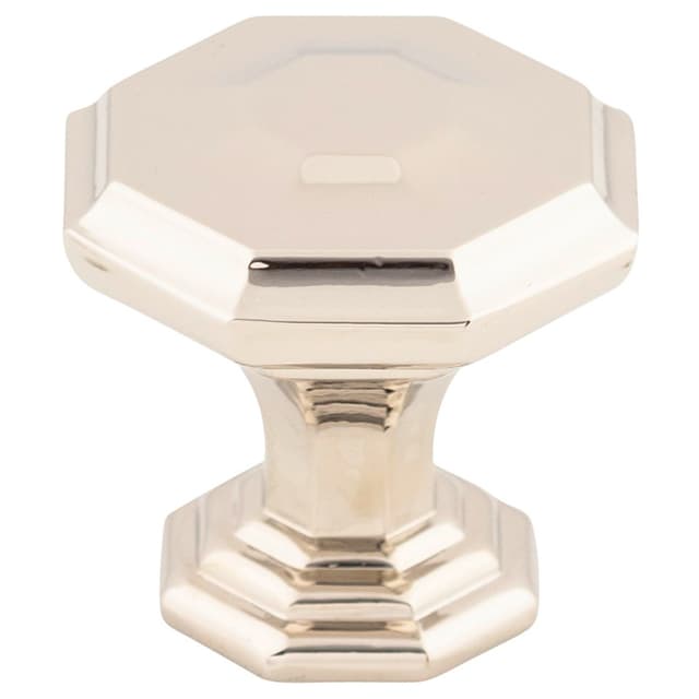 1-1/8" Chareau Chalet Knob, Polished Nickel