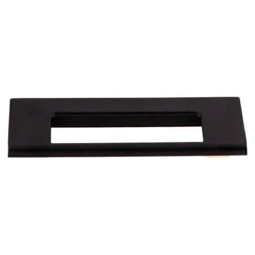 3-3/4" Mercer Europa Cut Out Tab Pull, Flat Black