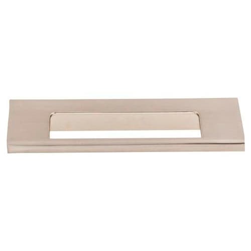 3-3/4" Mercer Europa Cut Out Tab Pull, Brushed Satin Nickel