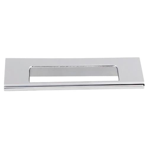 3-3/4" Mercer Europa Cut Out Tab Pull, Polished Chrome