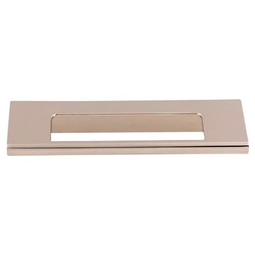 3-3/4" Mercer Europa Cut Out Tab Pull, Polished Nickel