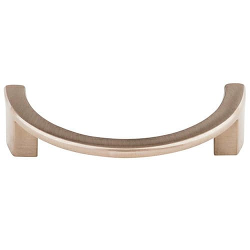3-1/2" Sanctuary Half Circle Open Pull, Brushed Satin Nickel