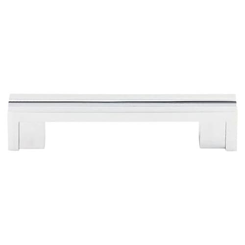 3-1/2" Sanctuary Flat Rail Pull, Polished Chrome