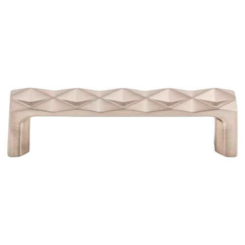 3-3/4" Mercer Quilted Pull, Brushed Satin Nickel