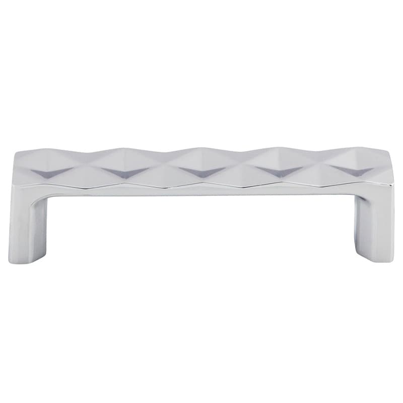 3-3/4" Mercer Quilted Pull, Polished Chrome
