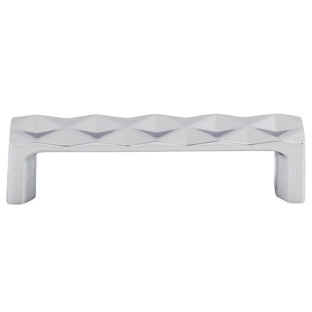 3-3/4" Mercer Quilted Pull, Polished Chrome