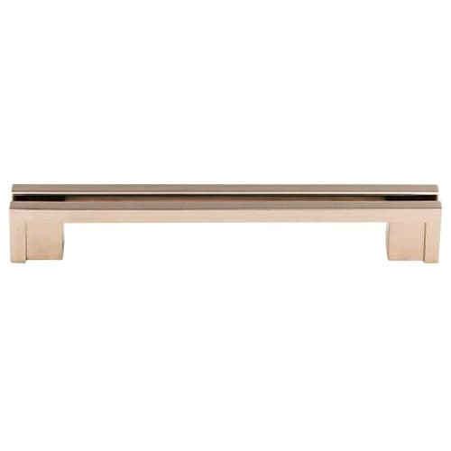 5" Sanctuary Flat Rail Pull, Polished Nickel