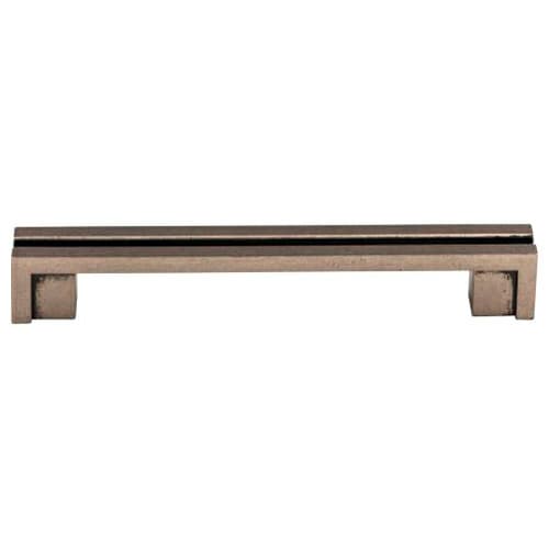 5" Sanctuary Flat Rail Pull, Pewter Antique