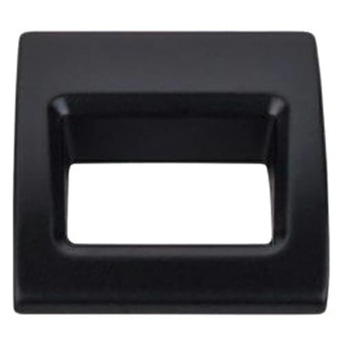 1-1/8" Mercer Tango Finger Pull, Flat Black