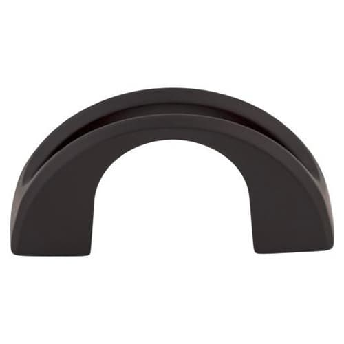 1-1/4" Mercer Tango U Finger Pull, Flat Black