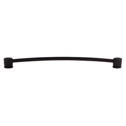 12" Sanctuary Oval Thin Pull, Flat Black