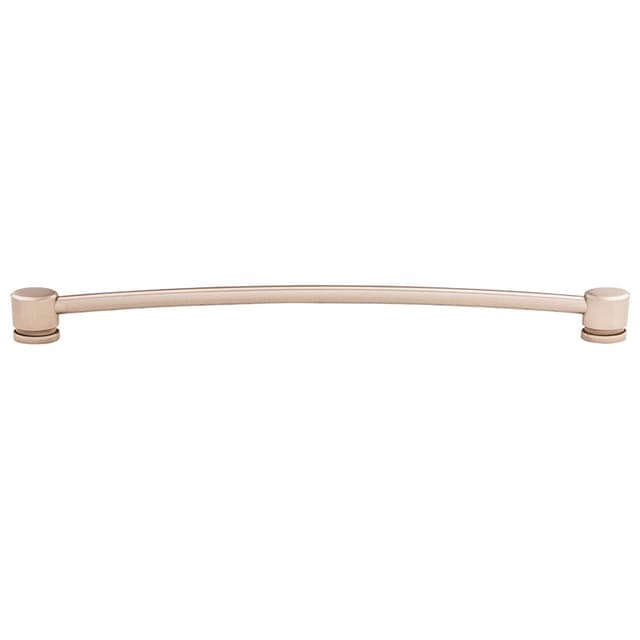 12" Sanctuary Oval Thin Pull, Brushed Satin Nickel