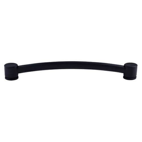 12" Oval Thin Appliance Pull, Flat Black