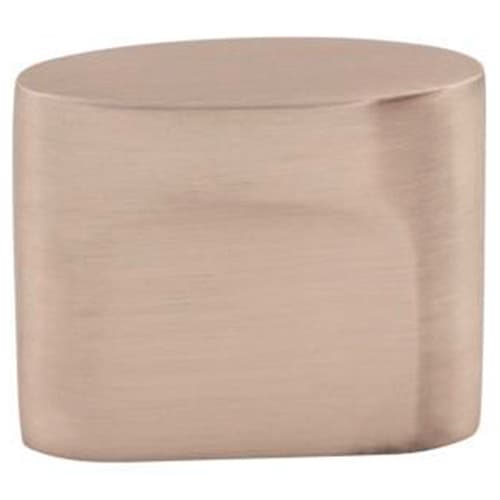 1-1/4" Sanctuary Oval Slot Knob, Brushed Satin Nickel