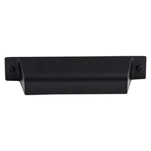3-3/4" Barrington Channing Cup Pull, Flat Black