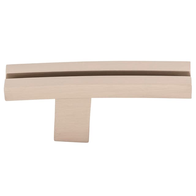 2-5/8" Sanctuary Inset Rail Knob, Brushed Satin Nickel
