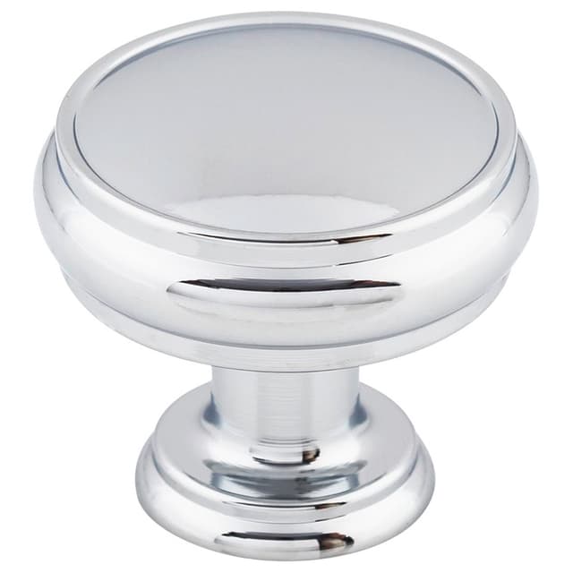 1-3/8" Serene Eden Large Knob, Polished Chrome