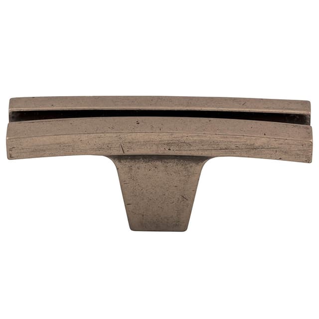 2-5/8" Sanctuary Flared Knob, Pewter Antique