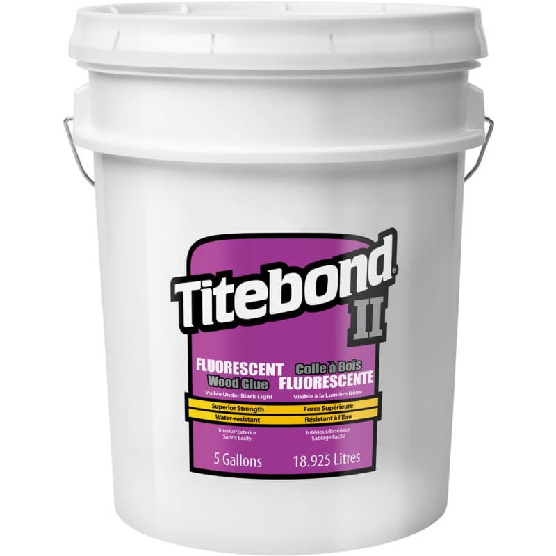 Titebond® II Flourescent Wood Glue, Honey Cream, 5 Gallon Pail