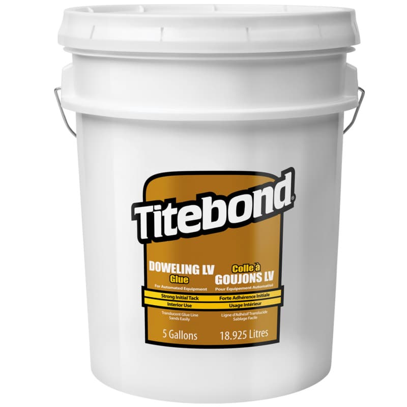 Titebond® L.V. Doweling Glue, White, 5 Gallon Pail