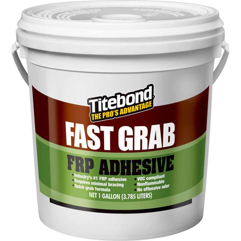 Fast Grab FRP Construction Adhesive, Light Beige, 4 Gallon Pail