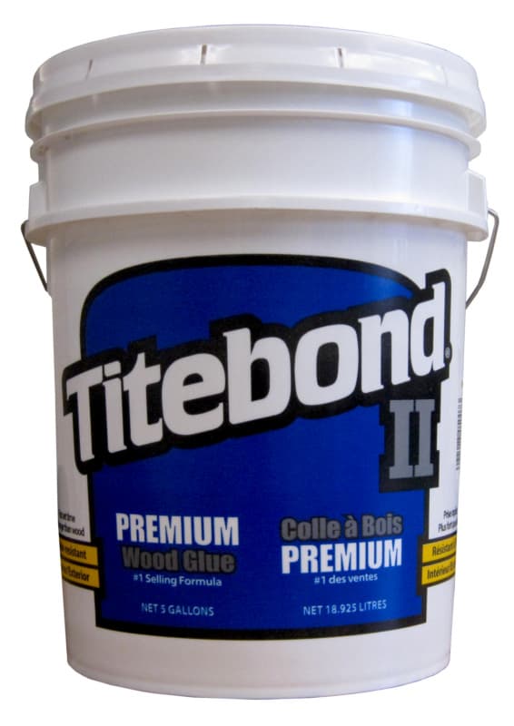 Titebond® II Premium Wood Glue, Honey Cream, 5 Gallon Pail