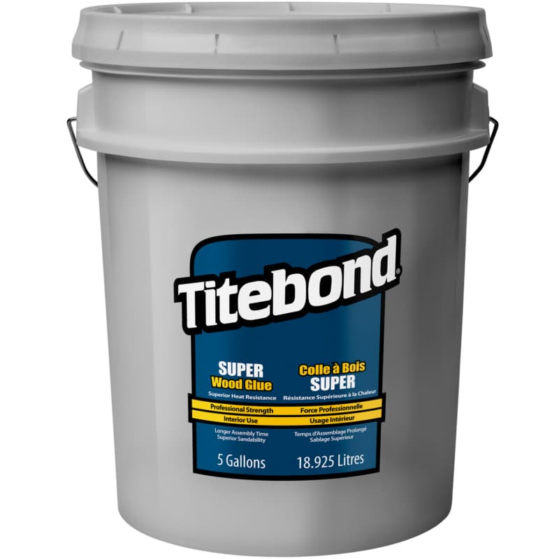 Titebond Super Wood Glue, Yellow, 5 Gallon Pail