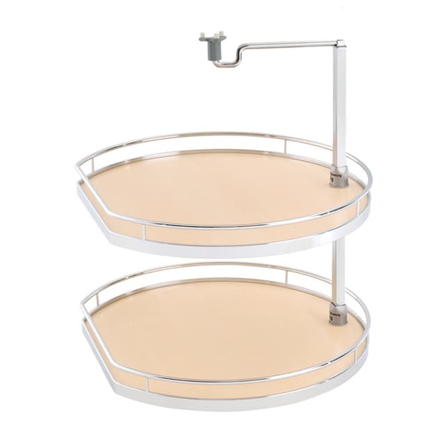 Kessebohmer USA Inc Arena Style Series D-Shape Lazy Susan Set, Small, 2 Tray