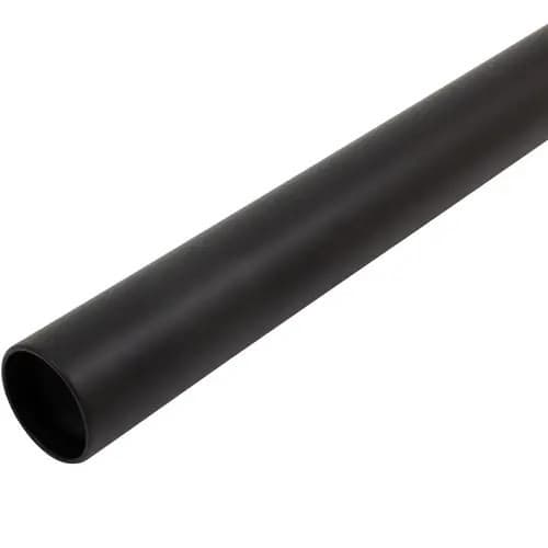 PRO 1-5/16" Diameter 96" Long 14 Ga Aluminum Round Closet Rod, Matte Black Finish