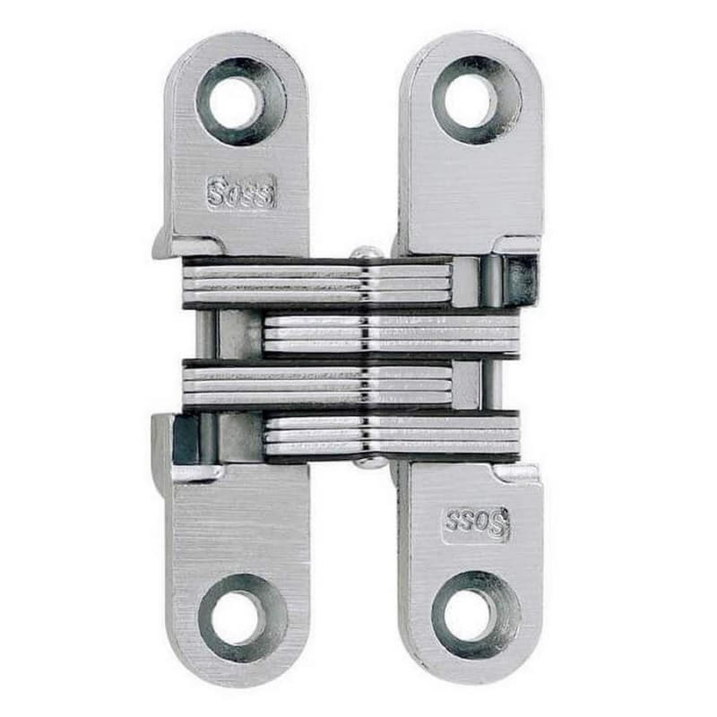 204 Invisible Light Duty 180° Opening Hinge, Satin Chrome
