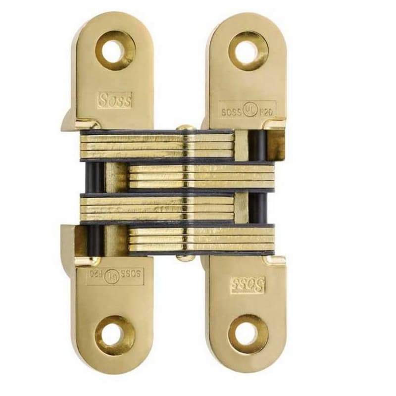 216 Invisible 180° Opening Hinge, Bright Brass