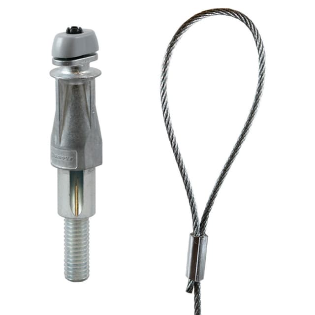 Adjustable Wire Hanger #3 with 3/8" Stud Side Exit Wire Grip/Looped 1/8" Cable