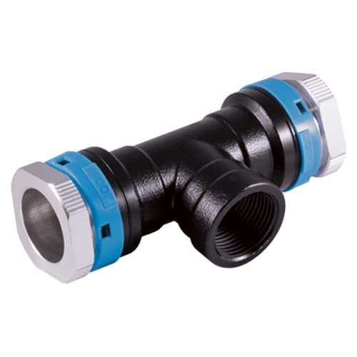 63mm Tee with 2" FNPT Branch Line for Compressed Air