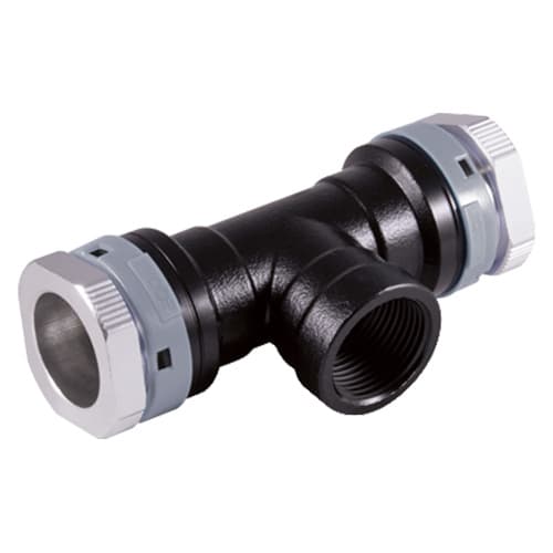 63mm Tee with 2" FNPT Branch Line for Vacuum