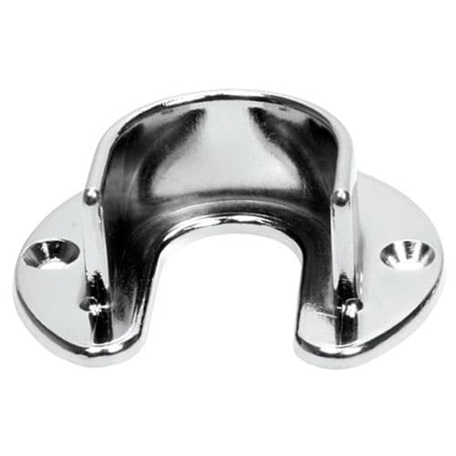 1-5/16" Diameter Open Flange for Round Round Closet Rods, Polished Chrome