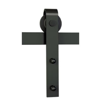 78" Barn Door Hardware Kit, Face Mount, Matte Black Finish