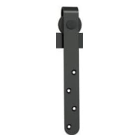 Face Mount Roller for Mini-Barn Door Hardware, Matte Black Finish