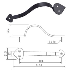 Regular & Mini Barn Door Round Handle, PRO Series
