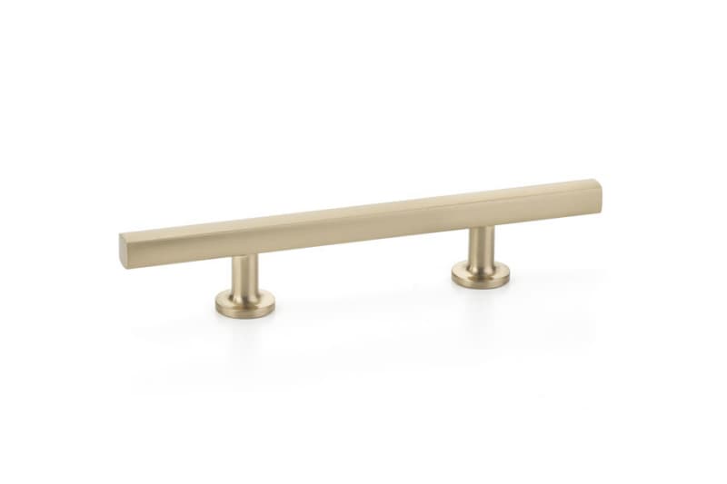 3-1/2" Freestone Extended Cabinet Pull, Satin Brass
