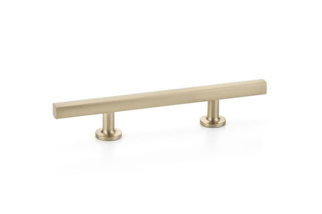 3-1/2" Freestone Extended Cabinet Pull, Satin Brass