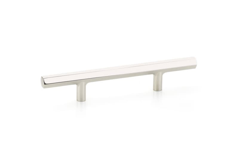 3-1/2" Mod Hex Extended Cabinet Pull, Polished Nickel