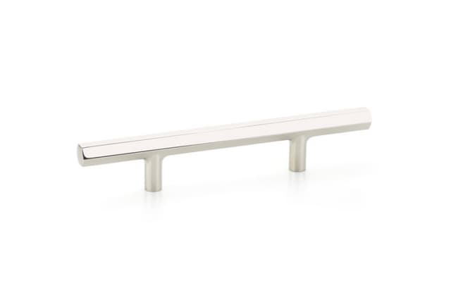 3-1/2" Mod Hex Extended Cabinet Pull, Polished Nickel