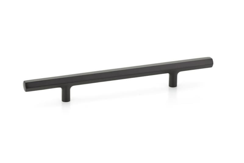 6" Mod Hex Extended Cabinet Pull, Flat Black