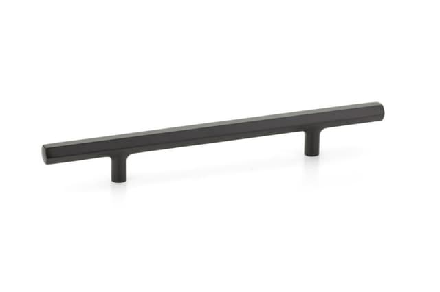 6" Mod Hex Extended Cabinet Pull, Flat Black