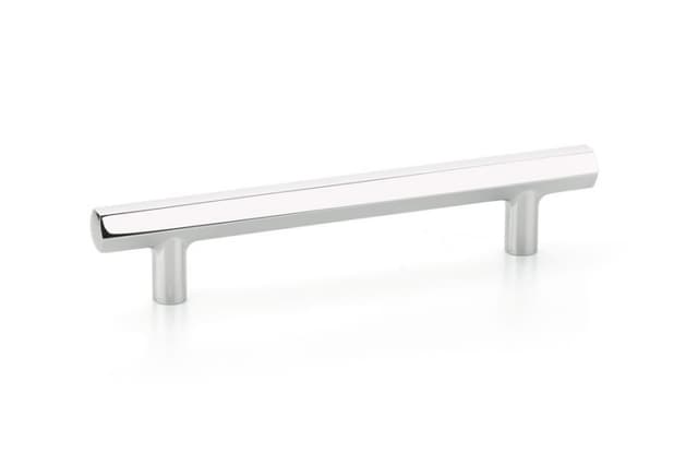 5" Mod Hex Cabinet Pull, Polished Chrome