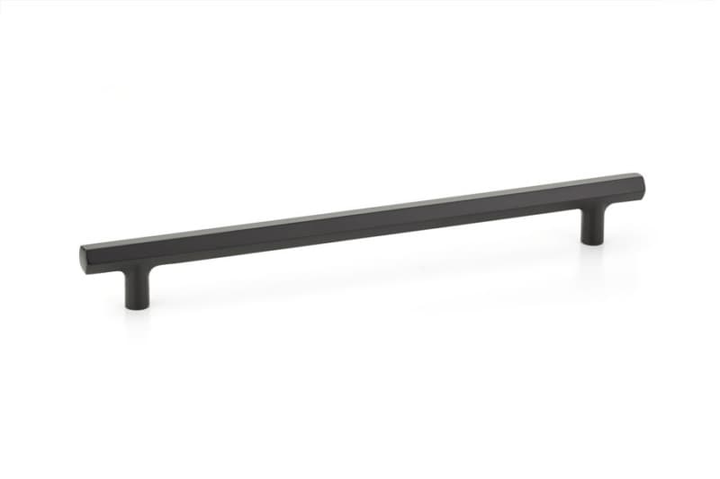 10" Mod Hex Cabinet Pull, Flat Black